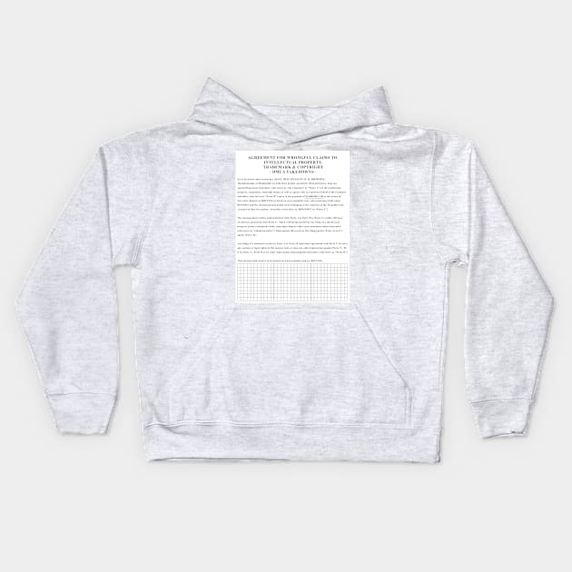 DMCA Takdown Kids Hoodie by Roufxis